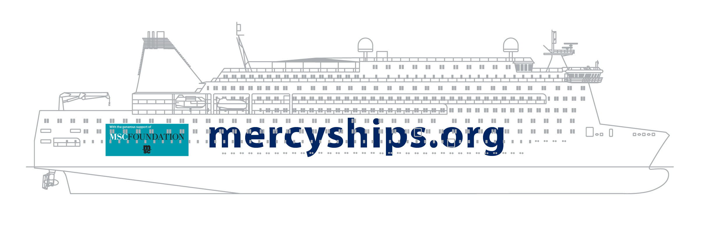 The new purpose-built hospital ship will be designed to similar specifications as the Global Mercy.
