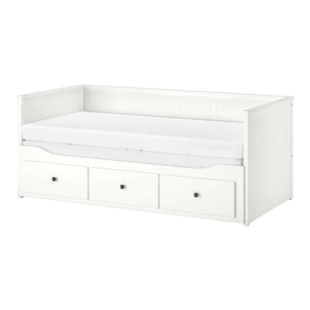 IKEA_HEMNES day-bed with 3 drawers and 2 mattresses_€528,98