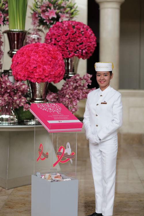 Every October, The Peninsula Manila launches its Peninsula in Pink Campaign, an initiative to raise awareness and funds in support of the Breast Cancer Awareness