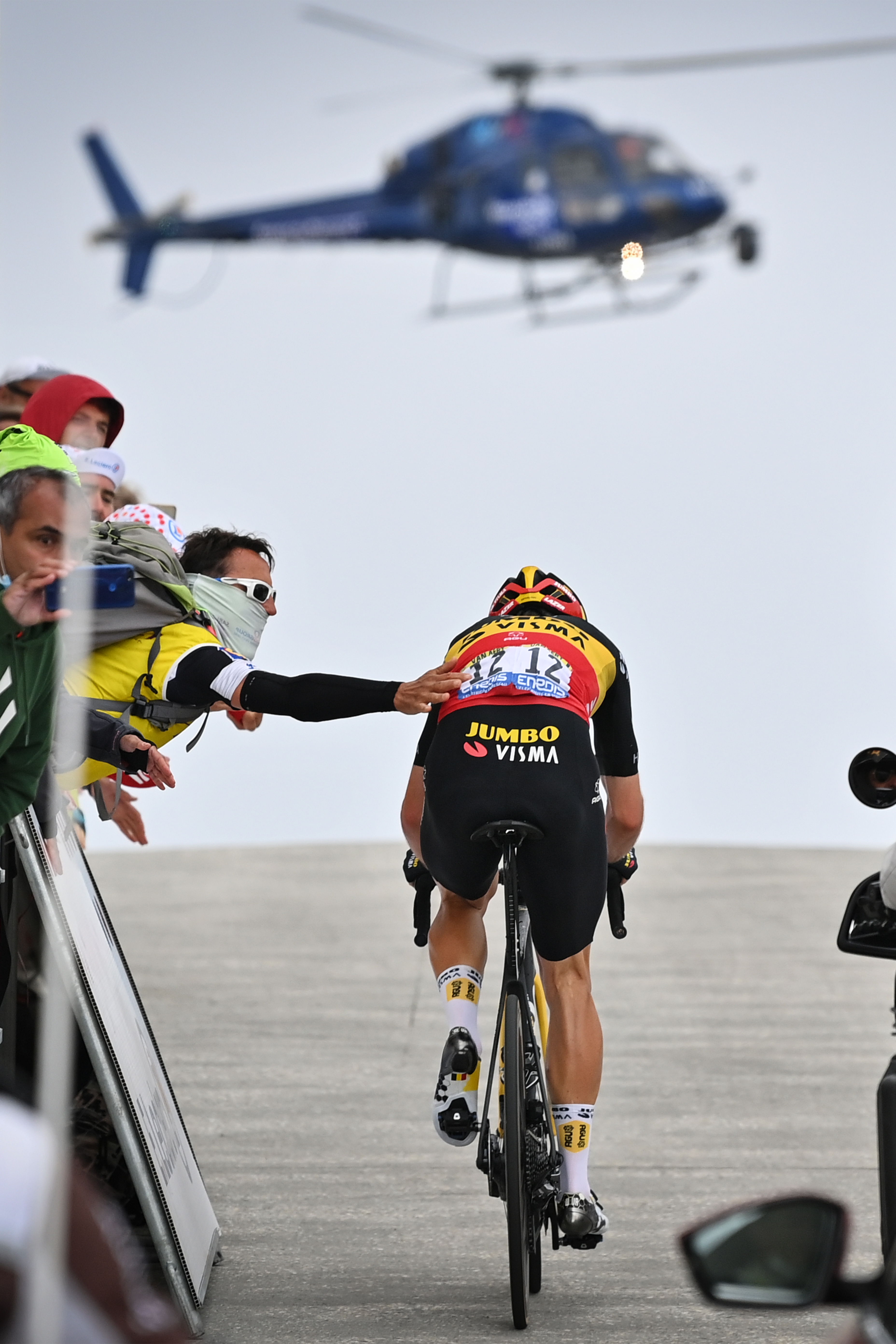 Belgian Wout Van Aert of Team Jumbo-Visma pictured in action during stage 11 of the 108th edition of the Tour de France cycling race, 198,9 km from Sorgues to Malaucene, France, Wednesday 07 July 2021 (© BelgaImage-David Stockman)