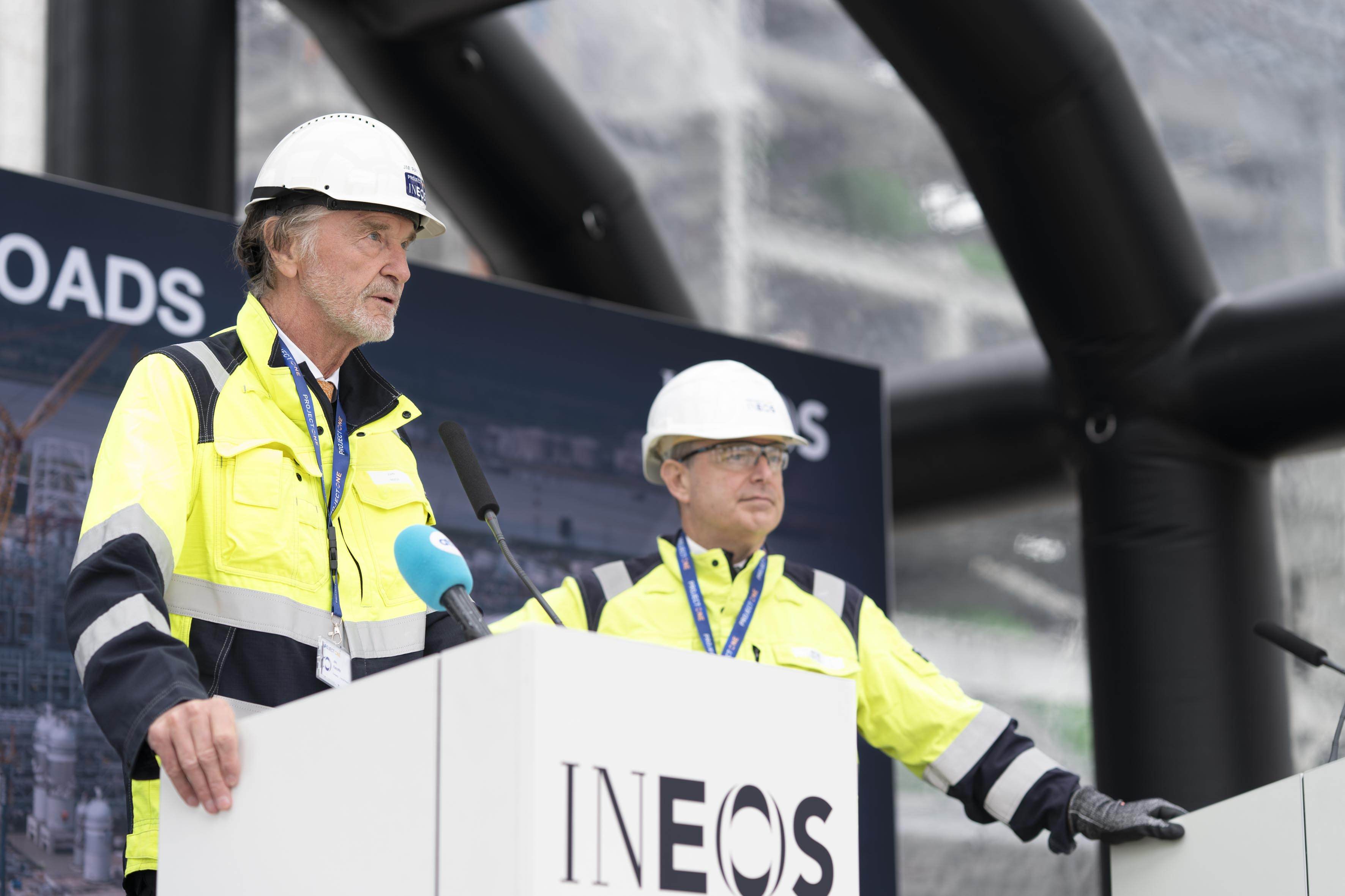 Sir Jim Ratcliffe hosts Prime Minister Bart De Wever at INEOS €4 bn Project ONE ethane cracker in Antwerp
