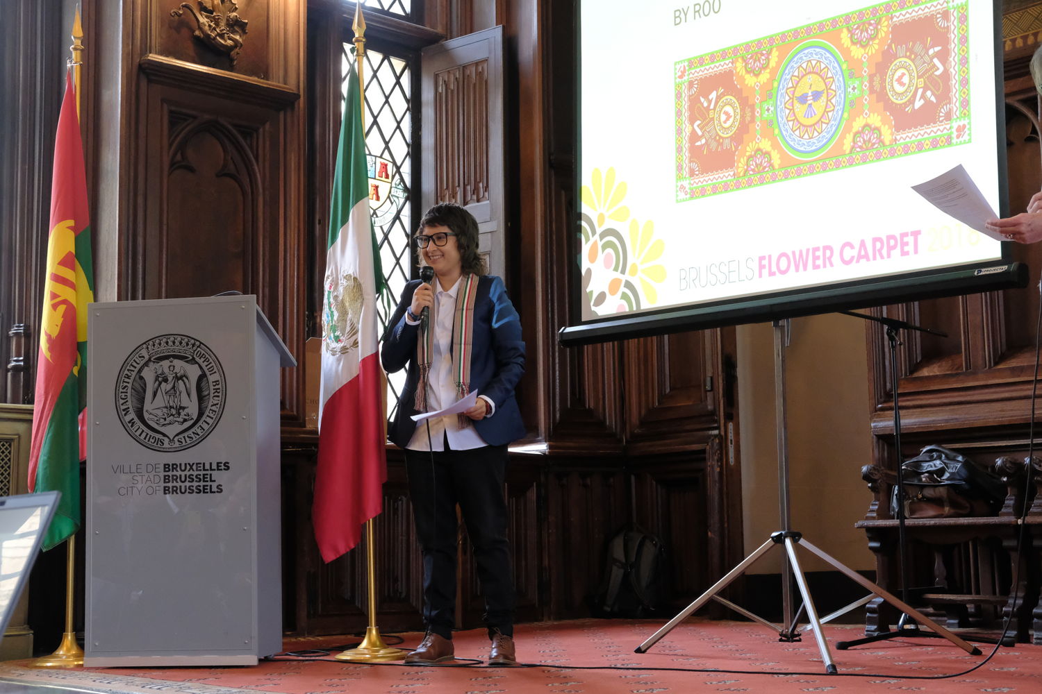 Roo, designer mexicaine du Tapis de Fleurs 2018
