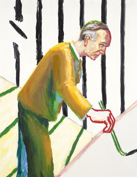 Roger Raveel, Een schilderij door zichzelf geschilderd (1987). Olieverf op doek, 145 x 114 cm. Collectie Roger Raveel Museum / Vlaamse Gemeenschap.  