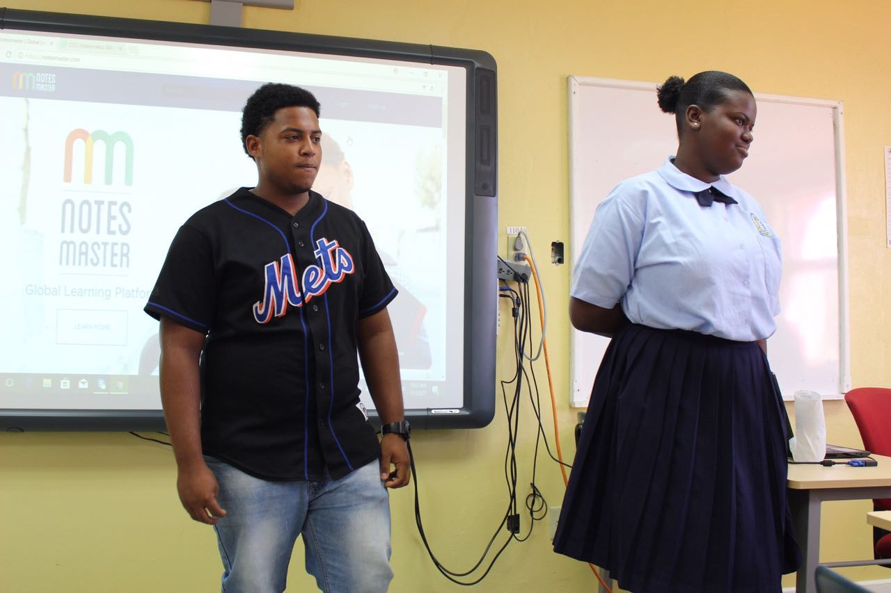 CXC Notemaster being demonstrated in the British Virgin Islands