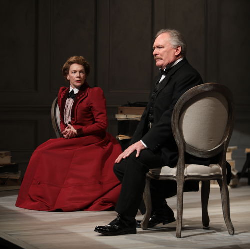 Martha Burns (Nora) and Benedict Campbell (Torvald) in A Doll’s House, Part 2 by Lucas Hnath / Photos by Tim Matheson

Canadian Premiere
September 16 – October 14, 2018
<a href="https://www.belfry.bc.ca/a-dolls-house-part-2/" rel="nofollow">www.belfry.bc.ca/a-dolls-house-part-2/</a>

Belfry Theatre, 1291 Gladstone Avenue, Victoria, British Columbia, Canada

Creative Team
Lucas Hnath - Playwright
Michael Shamata - Director
Christina Poddubiuk - Set & Costume Designer
Kevin Fraser - Lighting Designer
Tobin Stokes - Composer & Sound Designer
Jennifer Swan - Stage Manager
Carissa Sams - Assistant Stage Manager
Hilary Britton-Foster - Assistant Lighting Designer