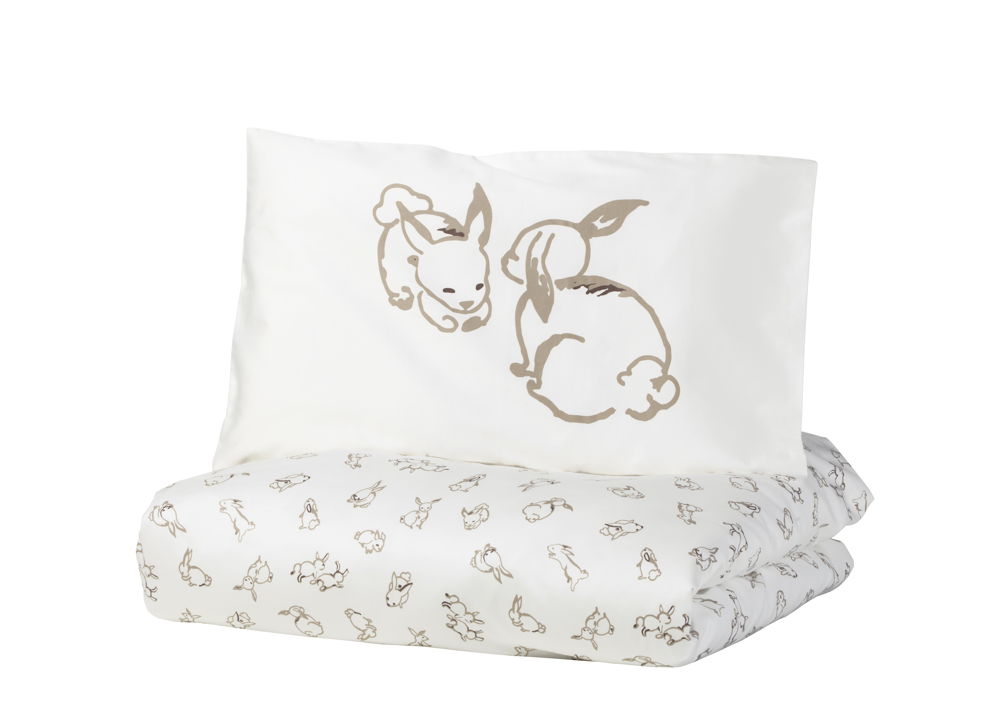 IKEA_RÖDHAKE quilt cover:pillowcase for cot_€14,99