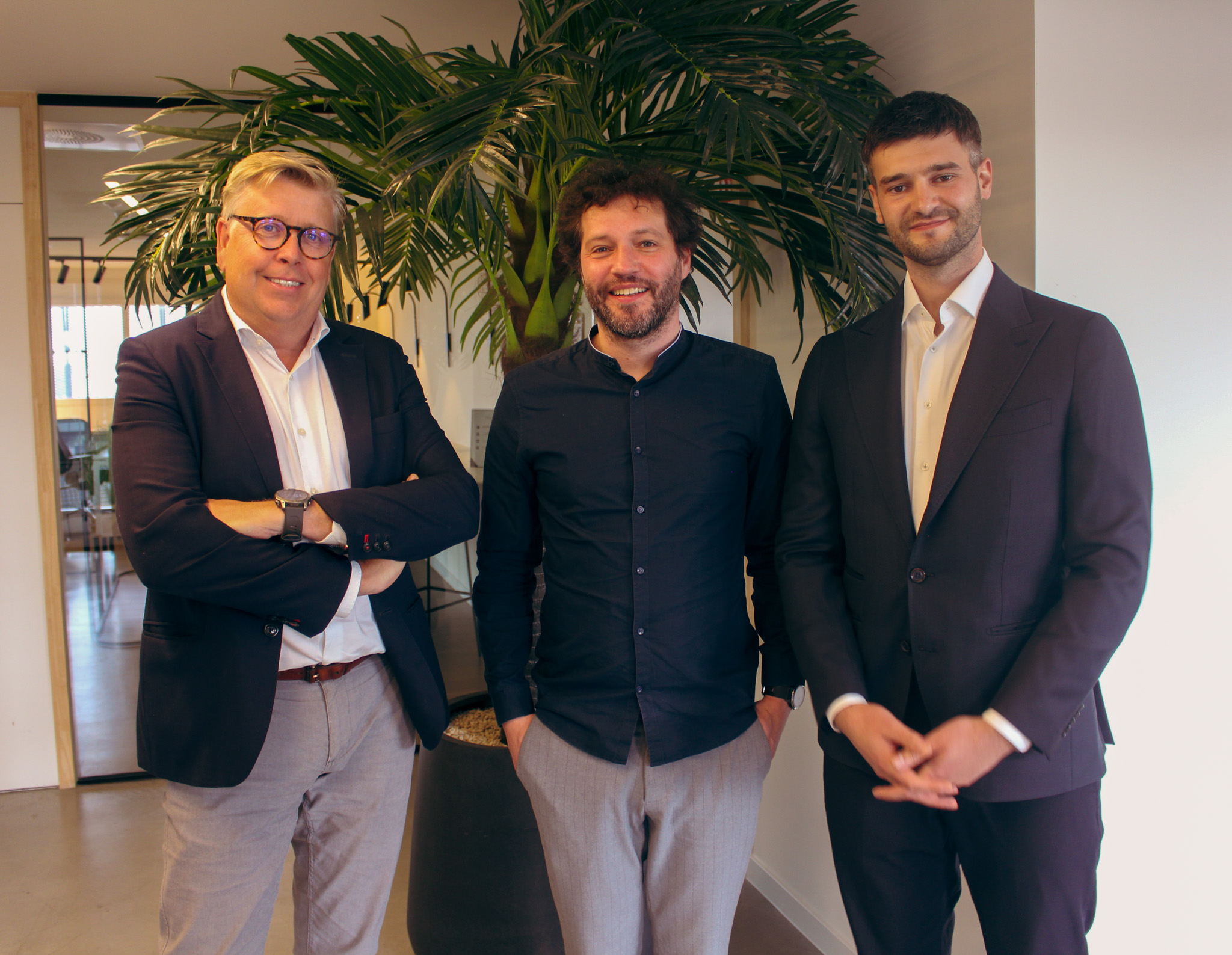 Hans Peerlinck (Endare), Christof Vandamme (Attentia) en Dries Duyck (Odoo)