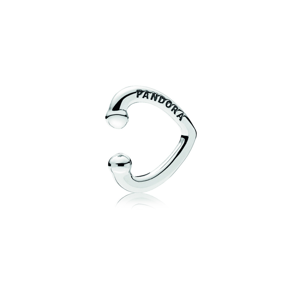 Silver Open Heart Cuff