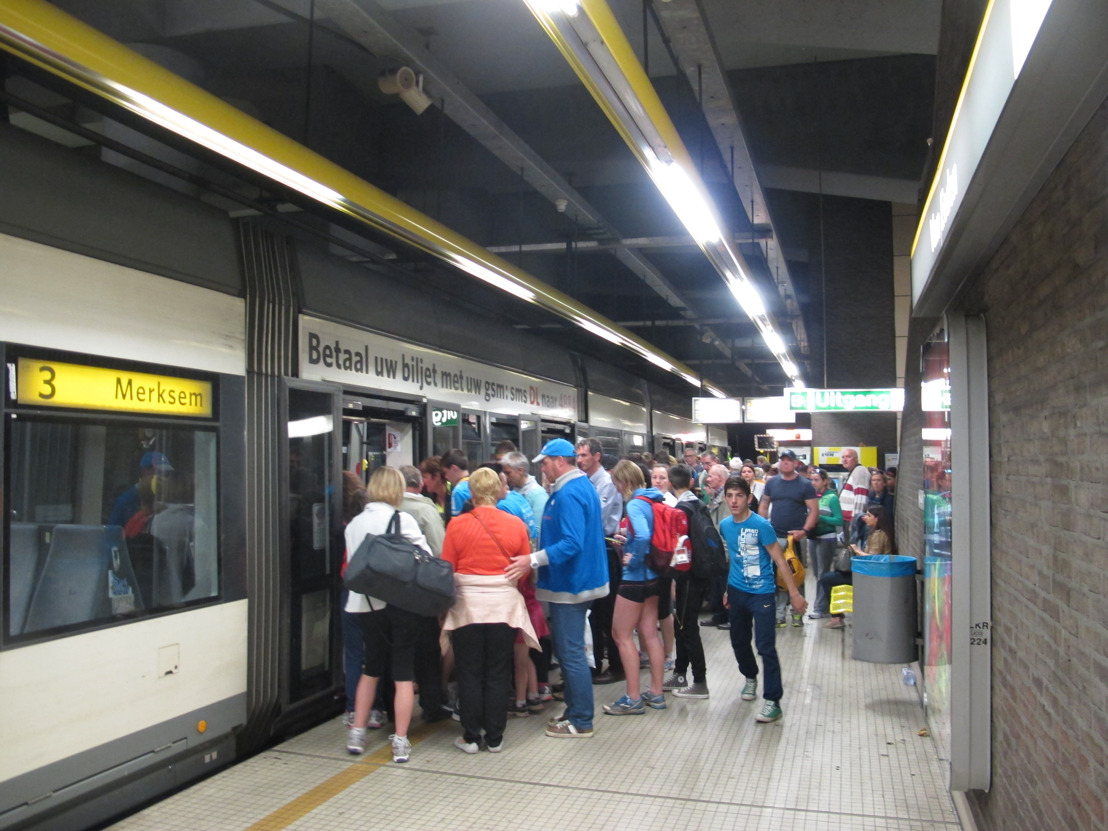 22 extra trams op lijnen 3, 5 en 9 voor Antwerp Marathon en Ten Miles