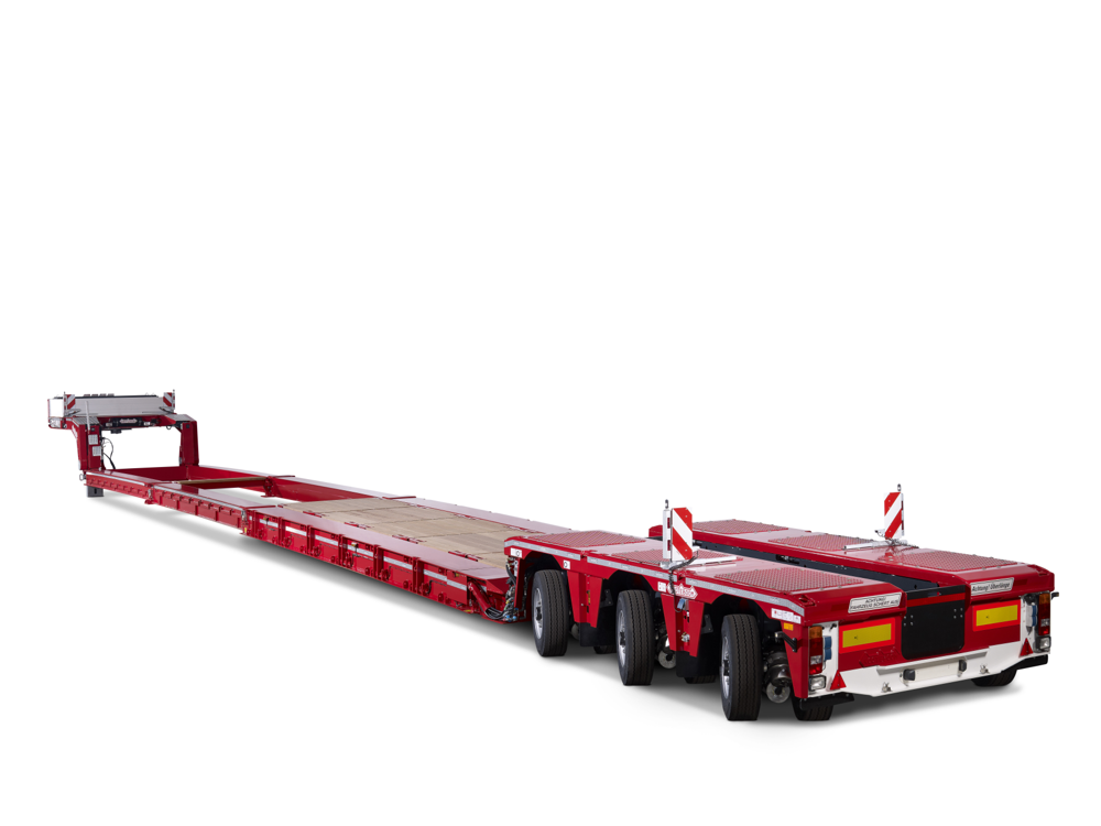 3-axle EURO-PX lowloader with detachable flexneck