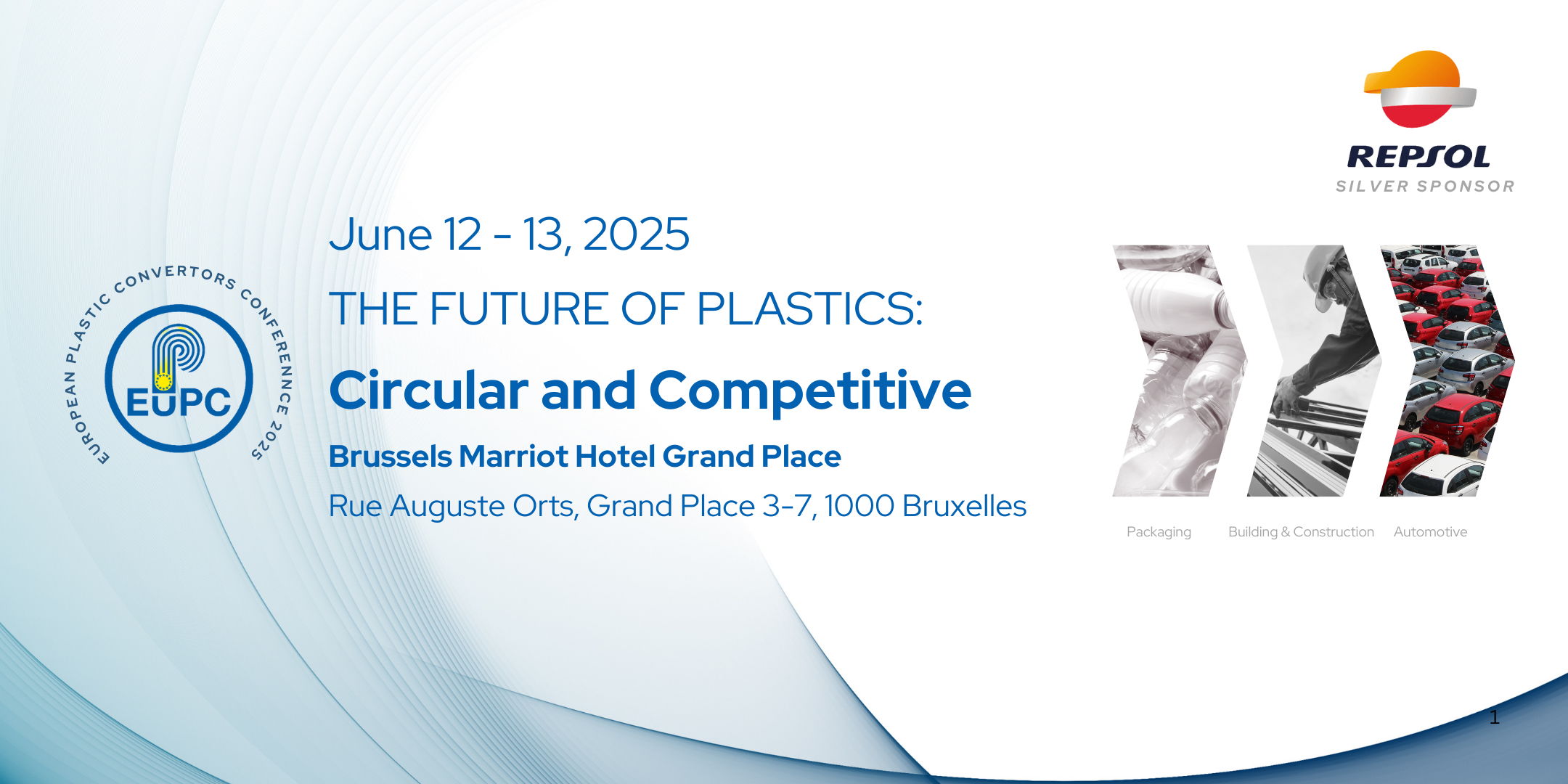 SAVE THE DATE -  THE FUTURE OF PLASTICS: Circular and Competitive