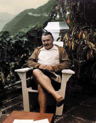Ernest Hemingway at The Repulse Bay Hotel, 1940s