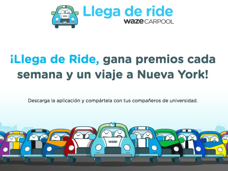 ¡Waze Carpool te da “ride” para que llegues a tiempo a la universidad!