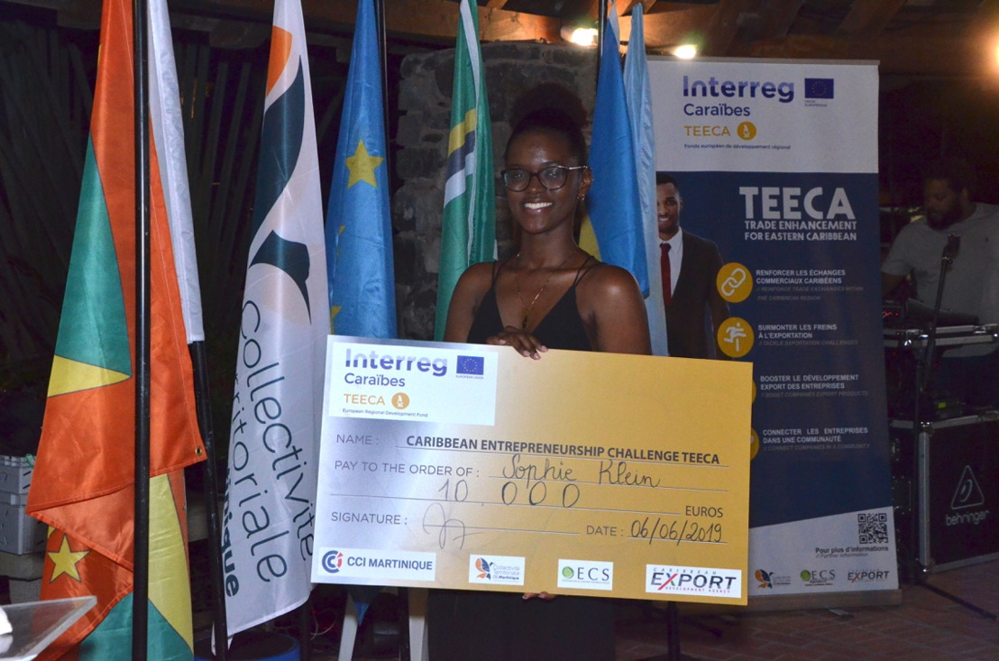 INTERREG TEECA : Sophie Klein gagne le 1er défi entrepreneurial caribéen