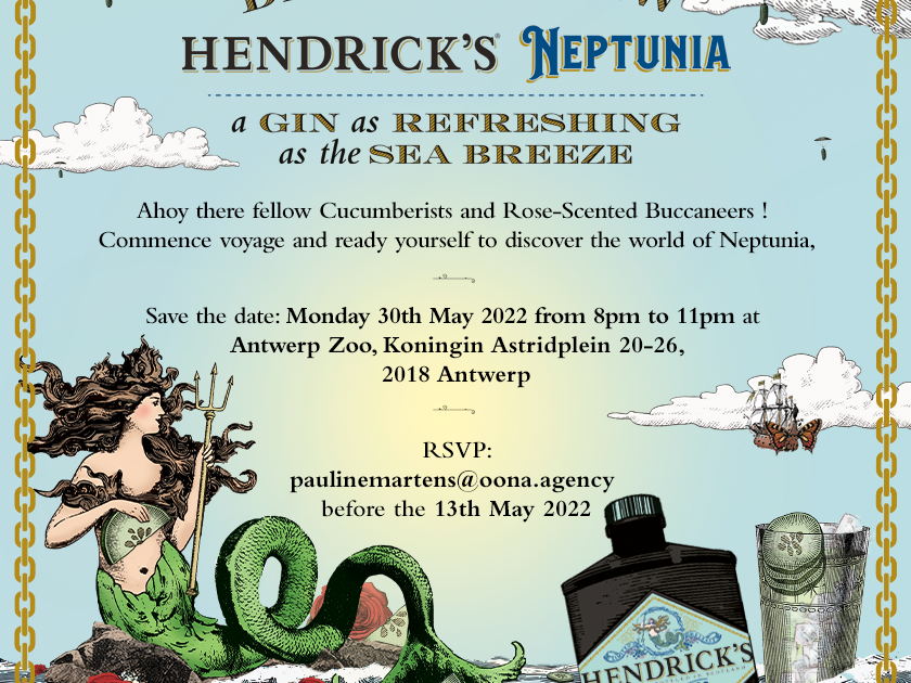 SAVE THE DATE : HENDRICK'S GIN NEPTUNIA