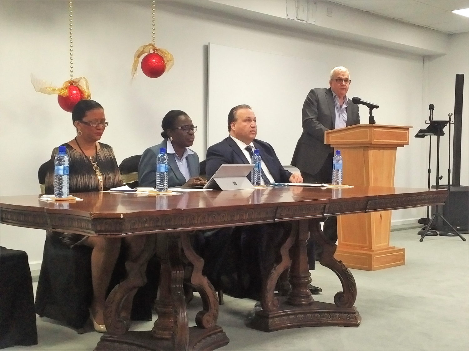 Opening remarks at the ceremony were delivered by Mrs. Wendy Francette-Williams, CEO of the Maurice Bishop International Airport, Grenada; Hon. Clarice Modeste-Curwen, Grenada’s Minister of Tourism & Civil Aviation; Mr. Domenic Proscia, Vice President of Training, Vaughn College of Aeronautic Engineering, Aviation and Technology; and Mr. Mike St. Laurent,  Airport Strategy and Marketing.