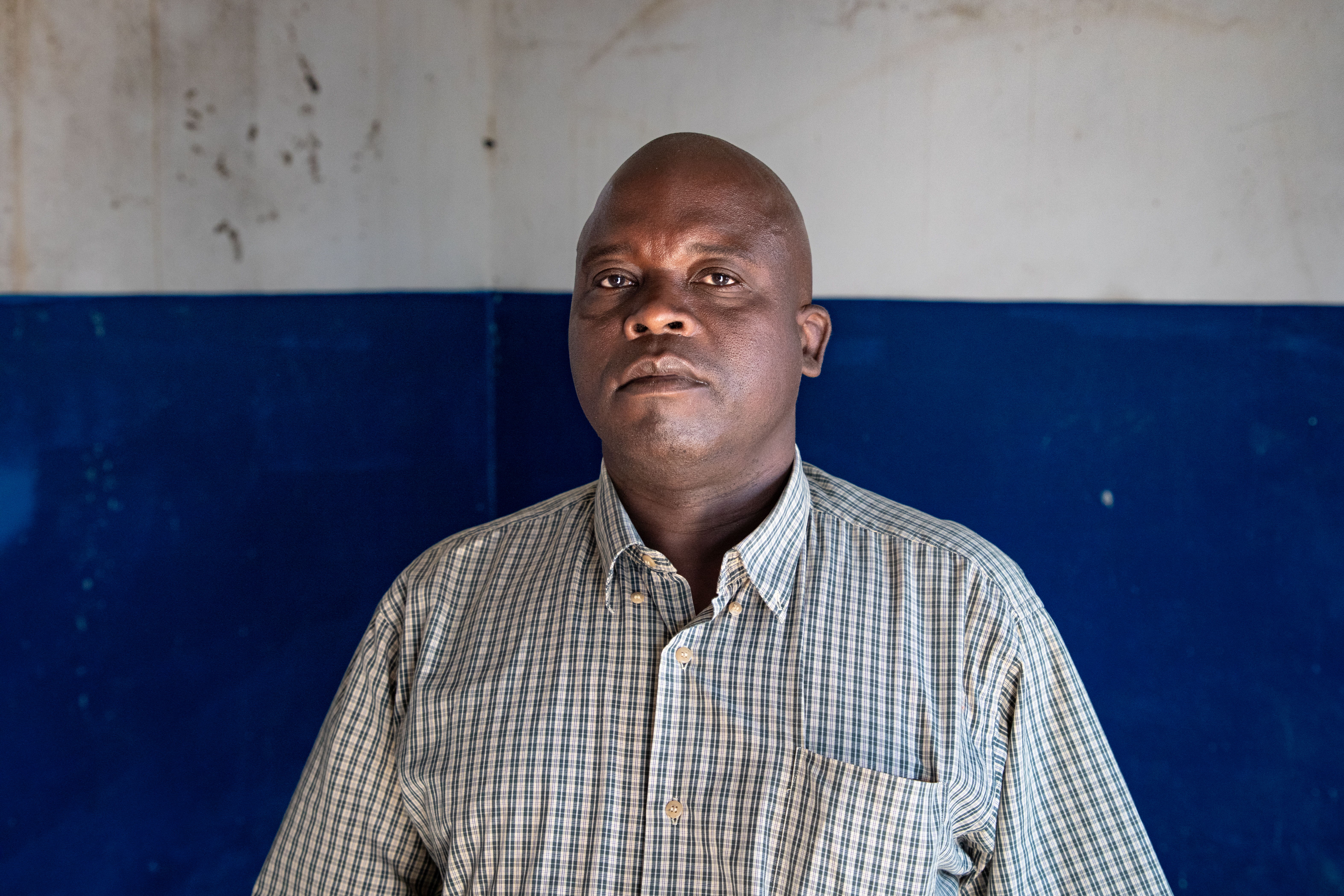Victorino Anacleto, 52, a resident of the Muepane community, who is among the first patients scheduled for surgical treatment following the final evaluation phase, including assessment by an anesthesiologist. Photographer: Pierre-Yves Bernard. Date: 14/06/2023. Location: Mozambique. Victorino Anacleto, 52, a resident of the Muepane community, who is among the first patients scheduled for surgical treatment following the final evaluation phase, including assessment by an anesthesiologist. Photographer: Pierre-Yves Bernard. Date: 14/06/2023. Location: Mozambique.