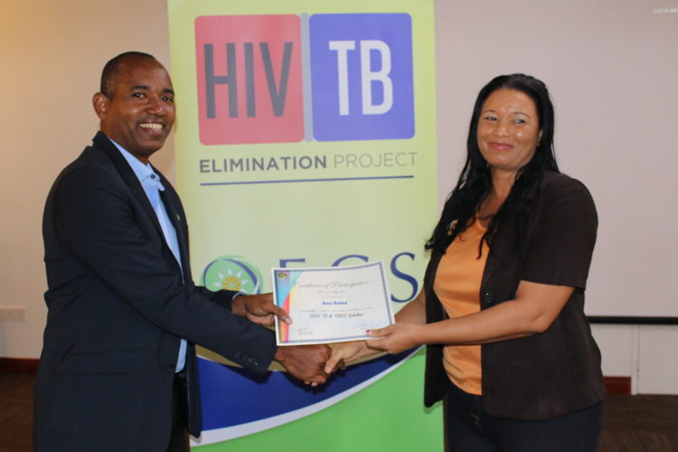 Presentation of participation certificates.