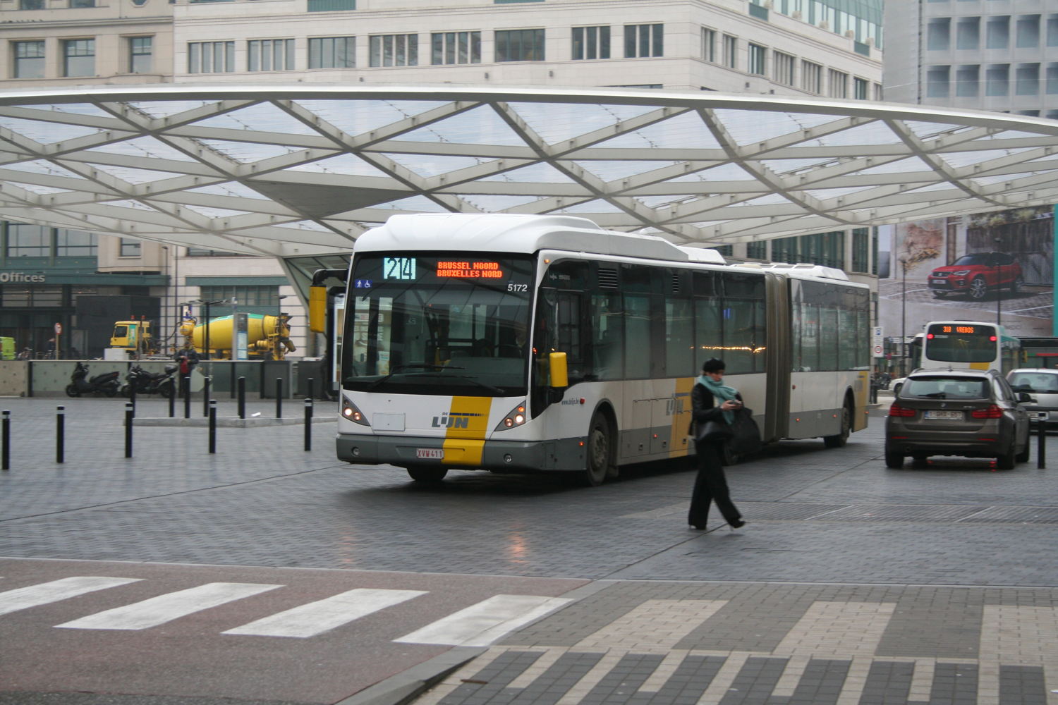 Vanaf 26 november 2018 verschuift de vertrekhalte van Brussel Noord naar het Rogierplein. 