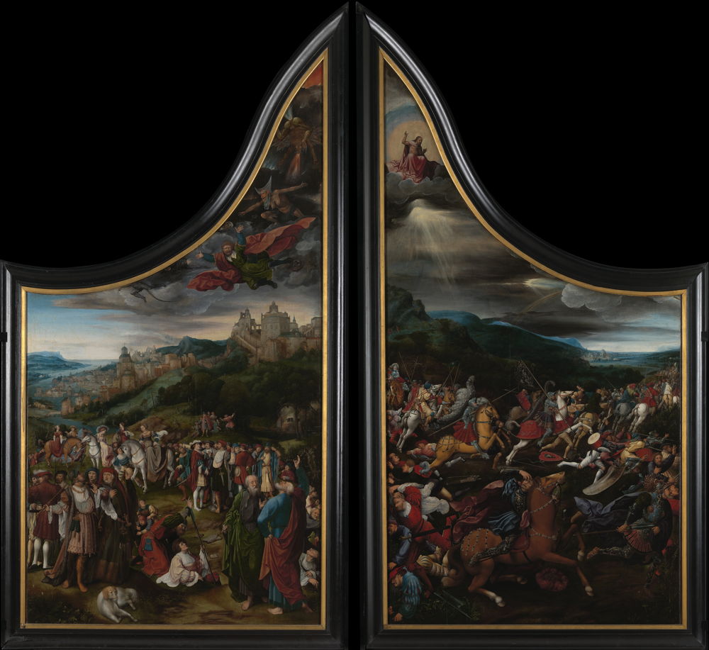 The fall of Simon the Sorcerer & The conversion of paul, Jan Rombouts, c. 1522 © Lukas - Art in Flanders, foto Dominique Provost