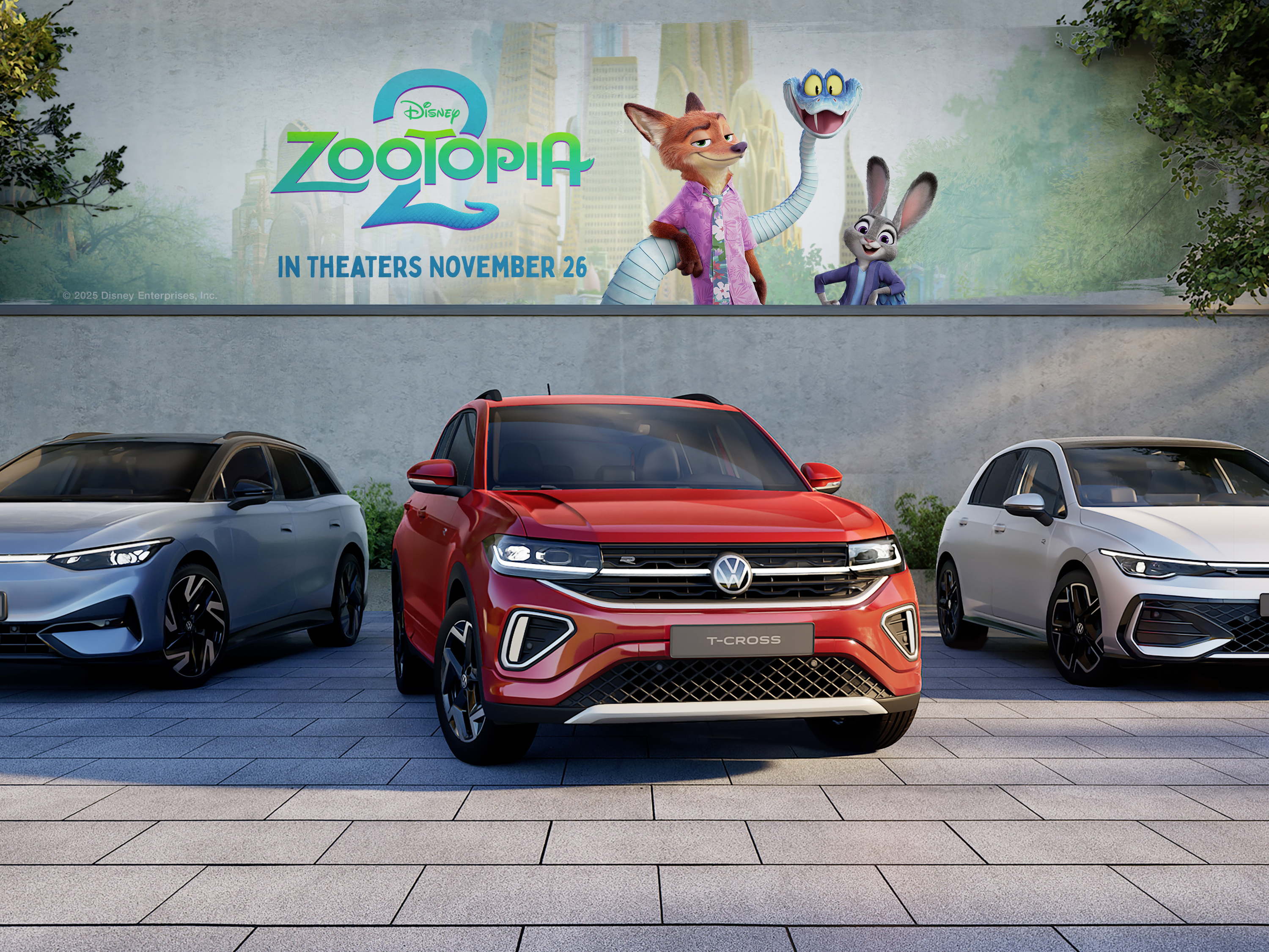 Volkswagen y Walt Disney Animation Studios anuncian colaboración especial para el estreno en cines de “Zootopia 2”