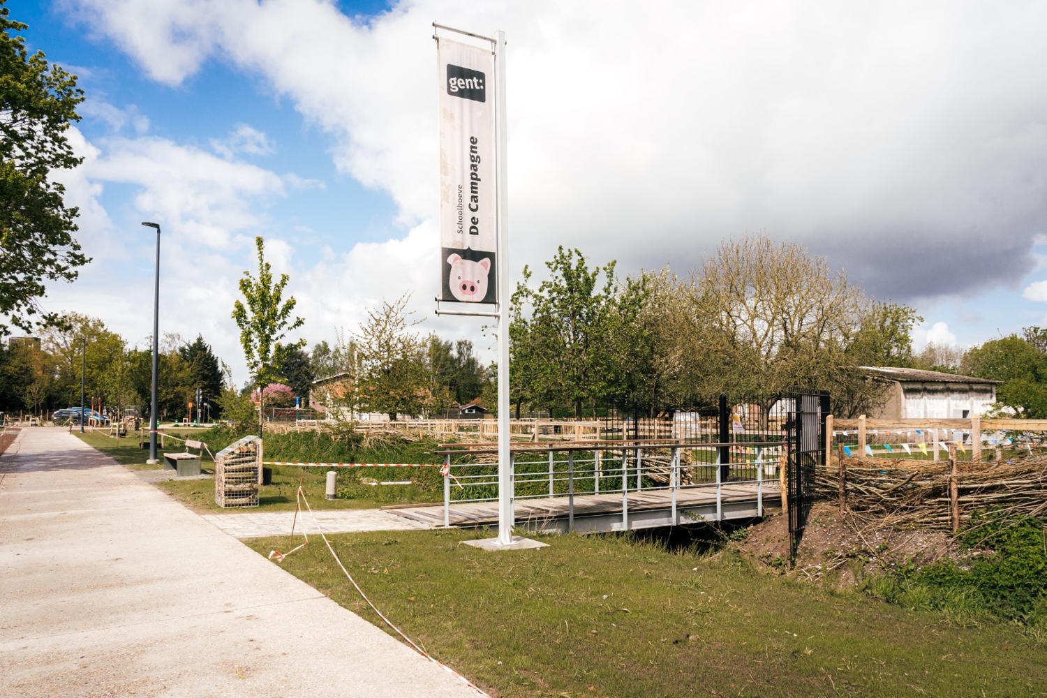 Vernieuwde toegang tot de kinderboerderij  © Stad Gent