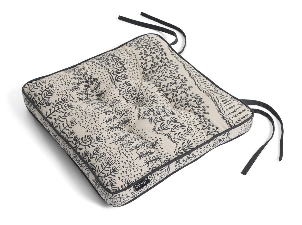 Habitat Dark Sands Seat Cushion 2pk, £22