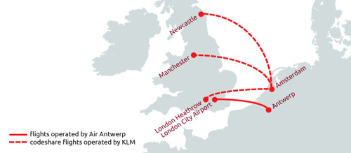 Air Antwerp and KLM enter into codeshare agreement on routes between Amsterdam and the UK