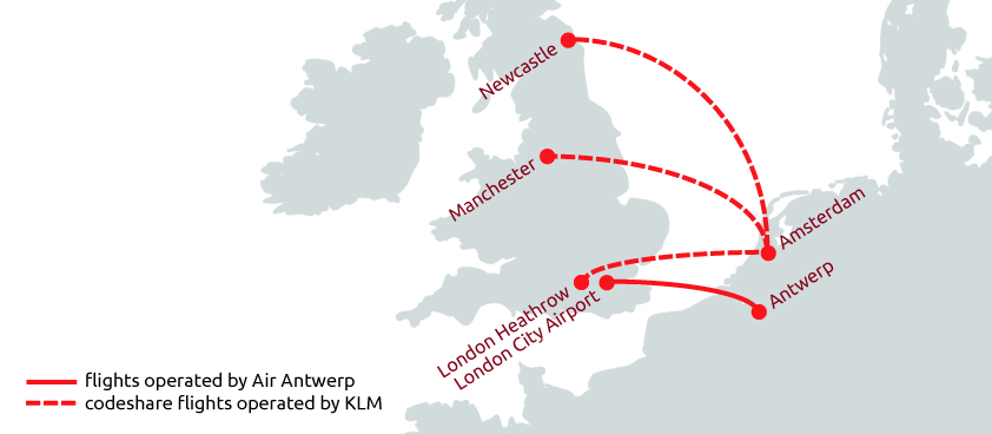 Air Antwerp and KLM enter into codeshare agreement on routes between Amsterdam and the UK
