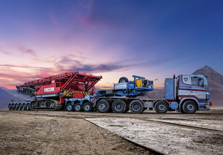 Nooteboom EURO-PX lowloader 5-axle with 3-axle Interdolly
