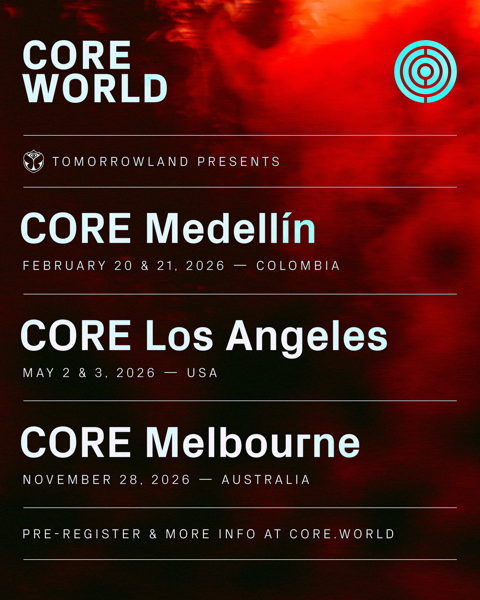 CORE is travelling to all corners of the world in 2026 with festivals ...