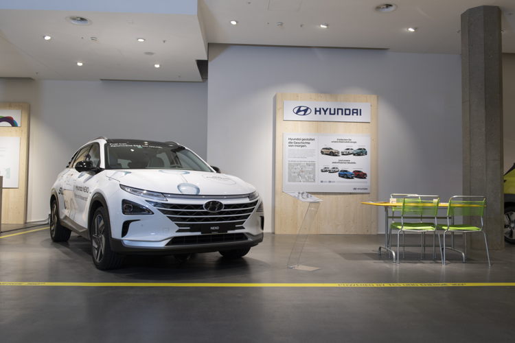 Hyundai bis zum 4. Januar 2020 mit zwei Elektrofahrzeugen im E-Garden im Glattzentrum (ZH)