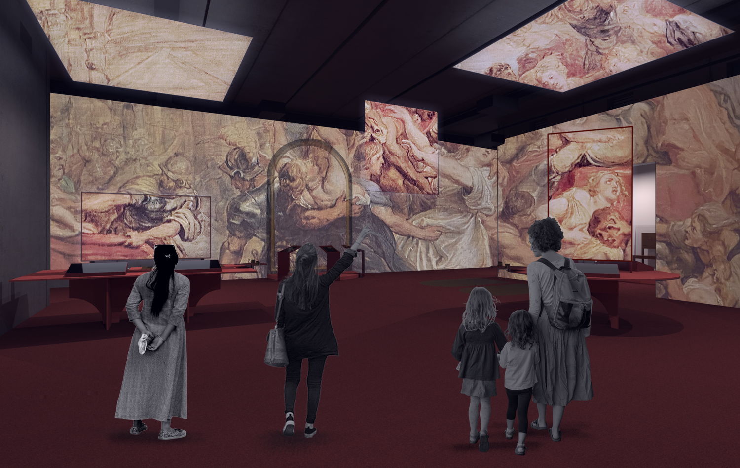 Simulatie Rubens Experience, Rubenshuis, Wondering