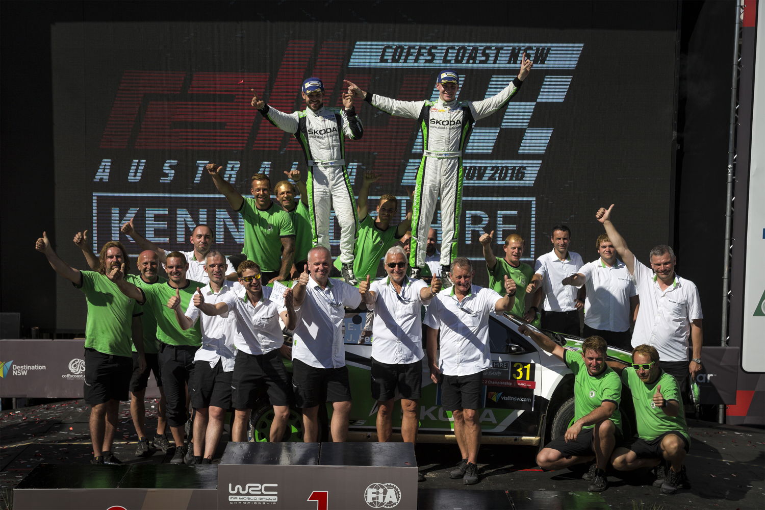 Victory for Esapekka Lappi/Janne Ferm (FIN/FIN) in the Drivers’ and Co-Drivers’ competition in the FIA World Rally Championship (WRC 2) is a triumph for the entire ŠKODA Motorsport team.