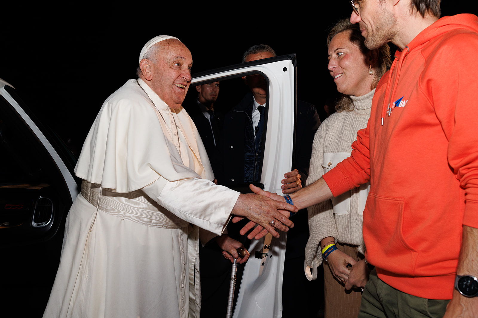 Paus Franciscus en Sofi Van Ussel van Hope Happening