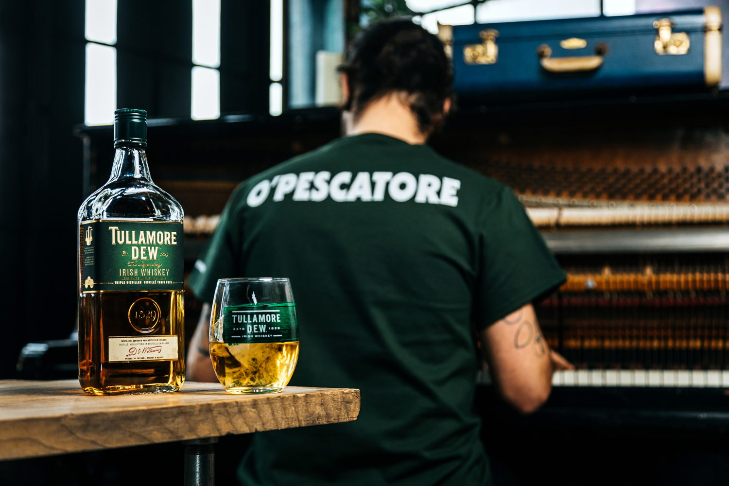 Tullamore D.E.W. and an O'Everyone shirt. Photo credit: Rick O'Brien