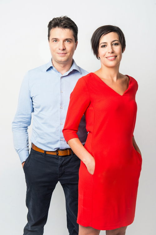 Michaël Van Droogenbroeck en Sara Vandermosten (c) VRT - Joost Joossen