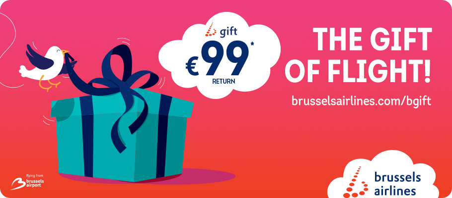 Brussels Airlines relaunches b.gift, the most original holiday present