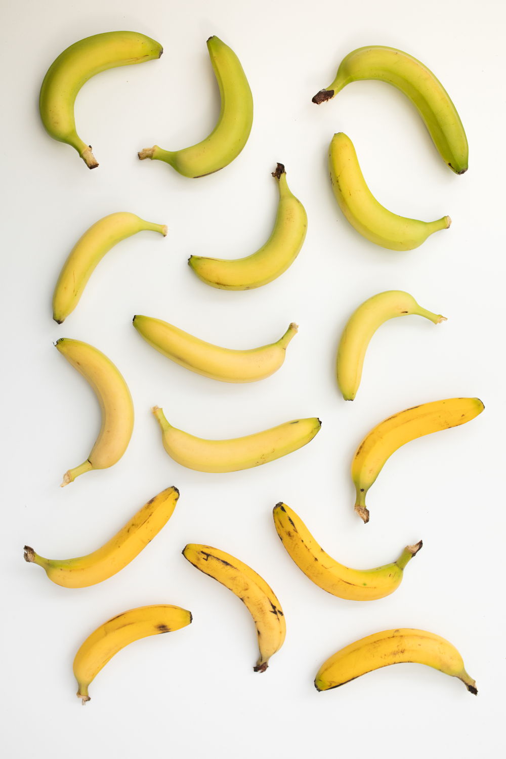 Bananas in multiple colours