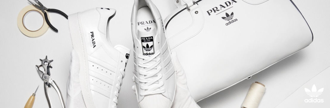 Prada y adidas presentan el primer drop de su alianza: Prada Superstar y Prada Bowling bag