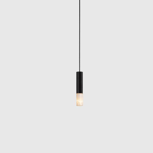 oran pendant stone, short cylinder, black ©kreon oran pendant stone, short cylinder, black ©kreon
