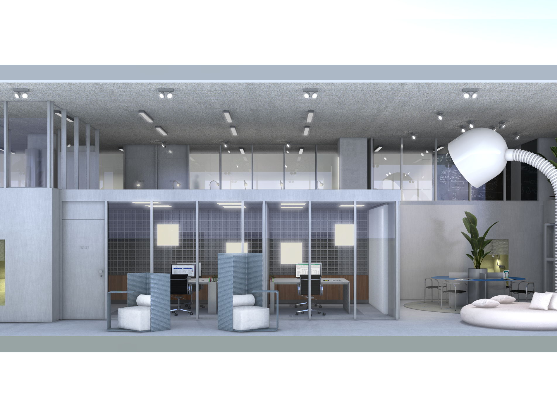 Stephanie D'heygere decorates Silversquare coworking space in Antwerp Tower