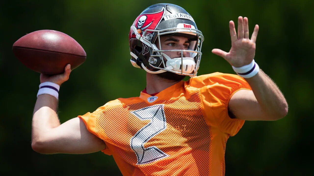 Vincent Testaverde Jr. in camp with the Bucs (2019) | Photo Courtesy: Tampa Bay Buccaneers
