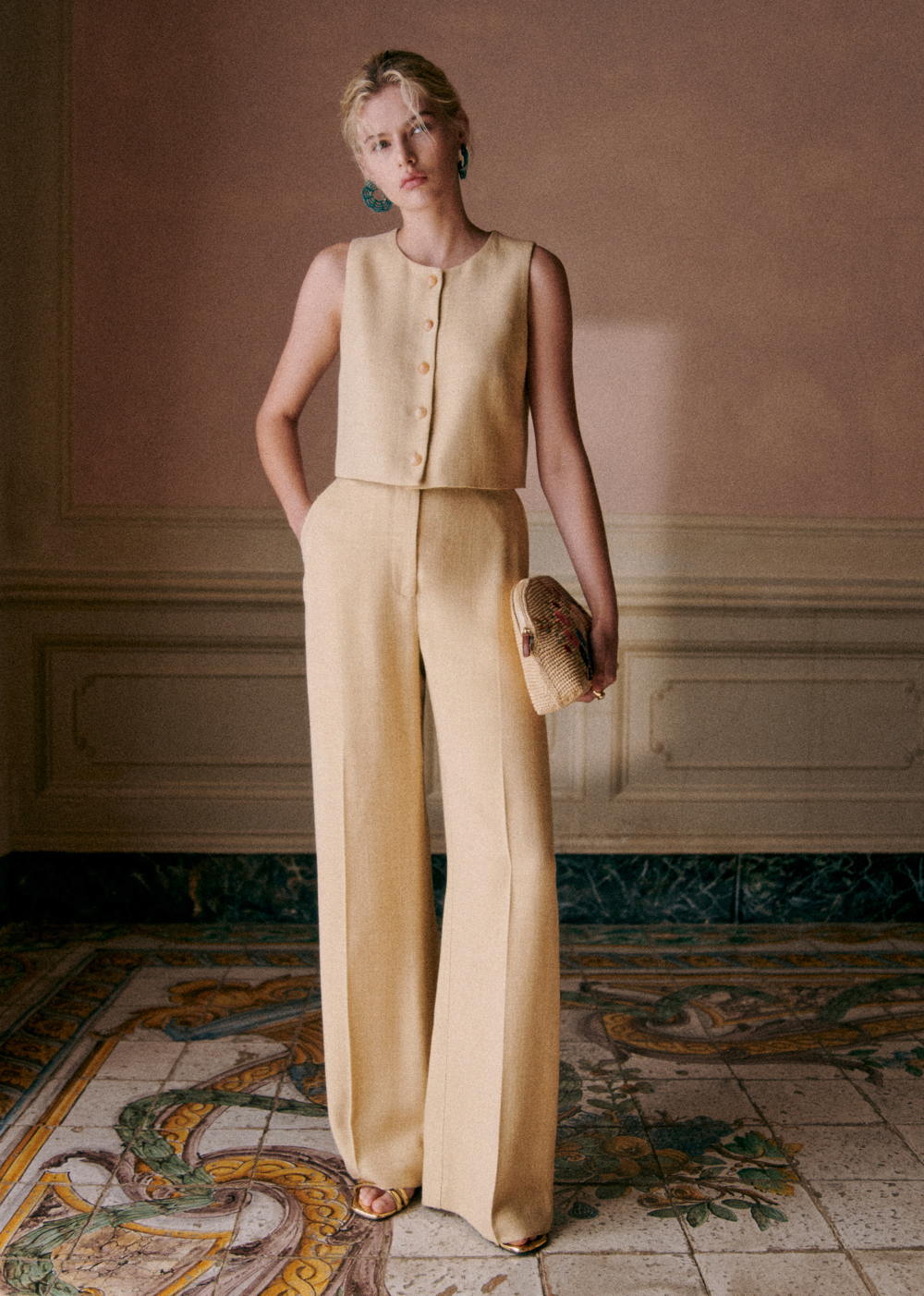 Pantalon GIOVANNI Beige clair