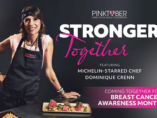 Hard Rock® strikt sterrenchef Dominique Crenn voor PINKTOBER®-campagne