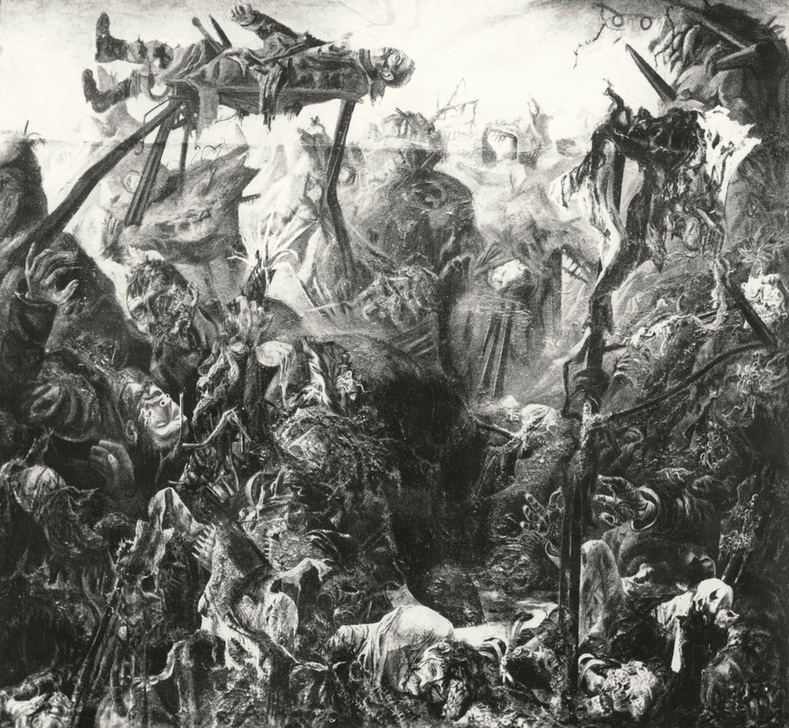 The Trench, 1920–1923. By Otto Dix. 1937/38 Exhibition “Degenerate Art”; probably burned in Berlin in 1939. AKG78861 © akg-images