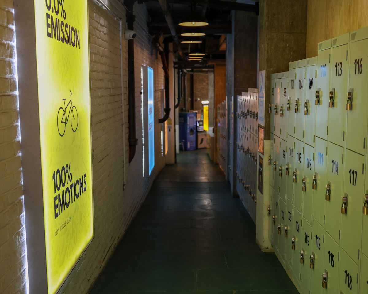 Private lockers and drinks station on site Private lockers and drinks station on site