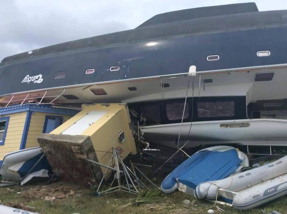 Destruction on the British Virgin Islands in the wake of Hurricane Irma.