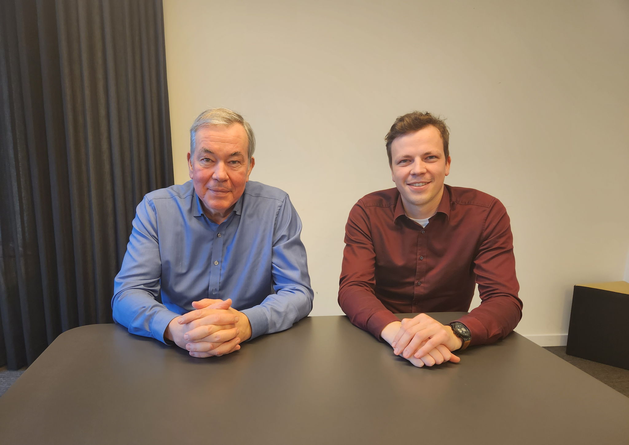 Dany Bosteels, CEO van EcoSourcen (links) en Floris Bosteels, CTO (rechts)