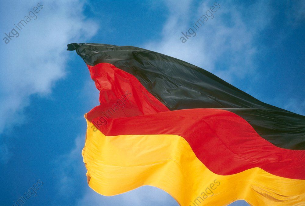 Flag of the Federal Republic of Germany. AKG376241